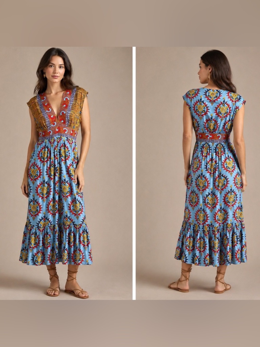 Anthropologie Tracy Reese Silk Boho Dress